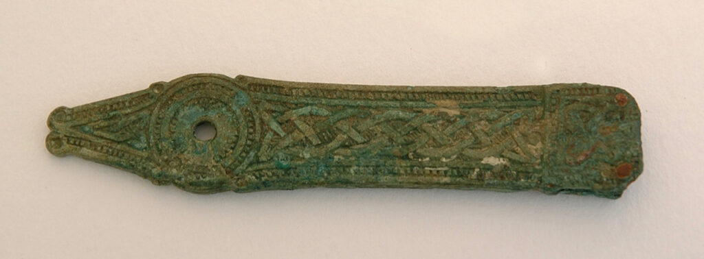 9th Century Bronze Strap-end, an Artefact at the Skye and Lochalsh Archive Centre