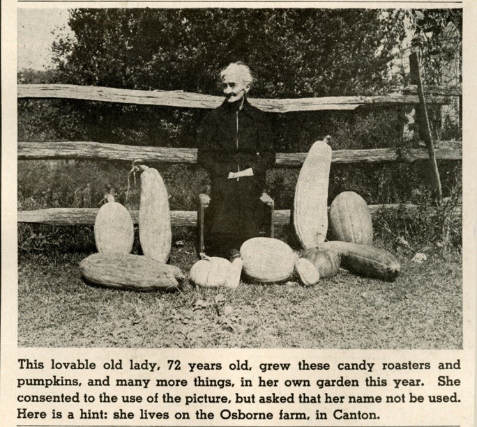 Photograph and caption from the December 1944 issue of the Farmers Federation News.
