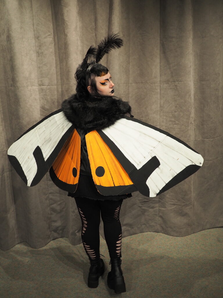 Jaq Reed's Goth Moth Costume