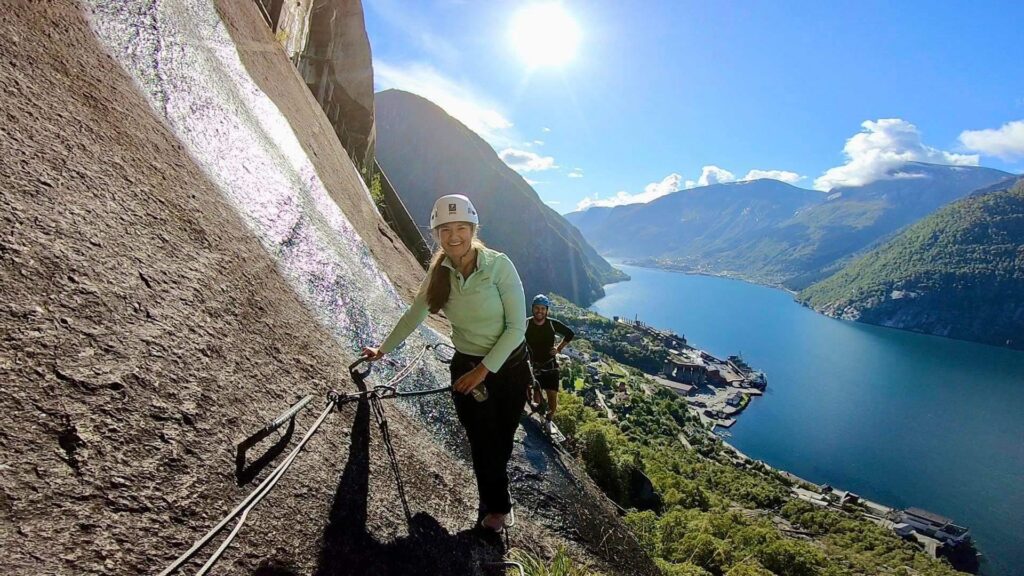 Honorable Mention (tie): Via ferrata by the Norwegian fjords - Odda, Norway - Beatrice Faureng