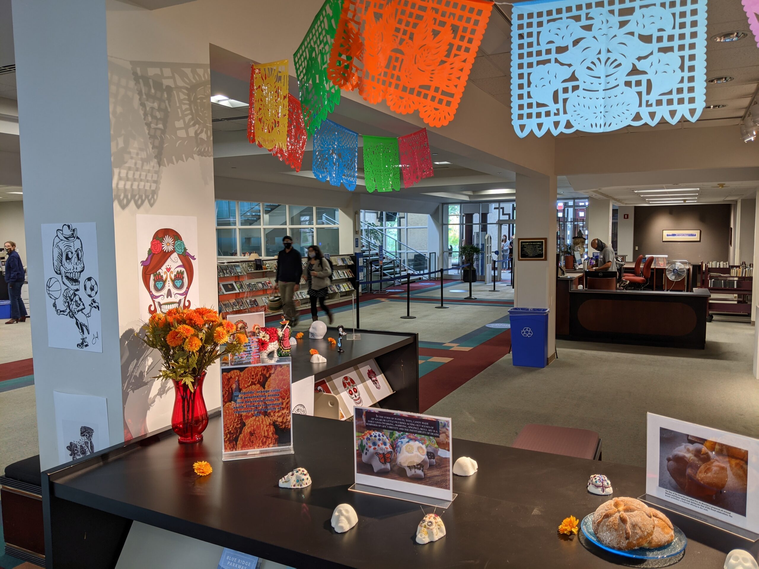 Day of the Dead Display in Ramsey Library