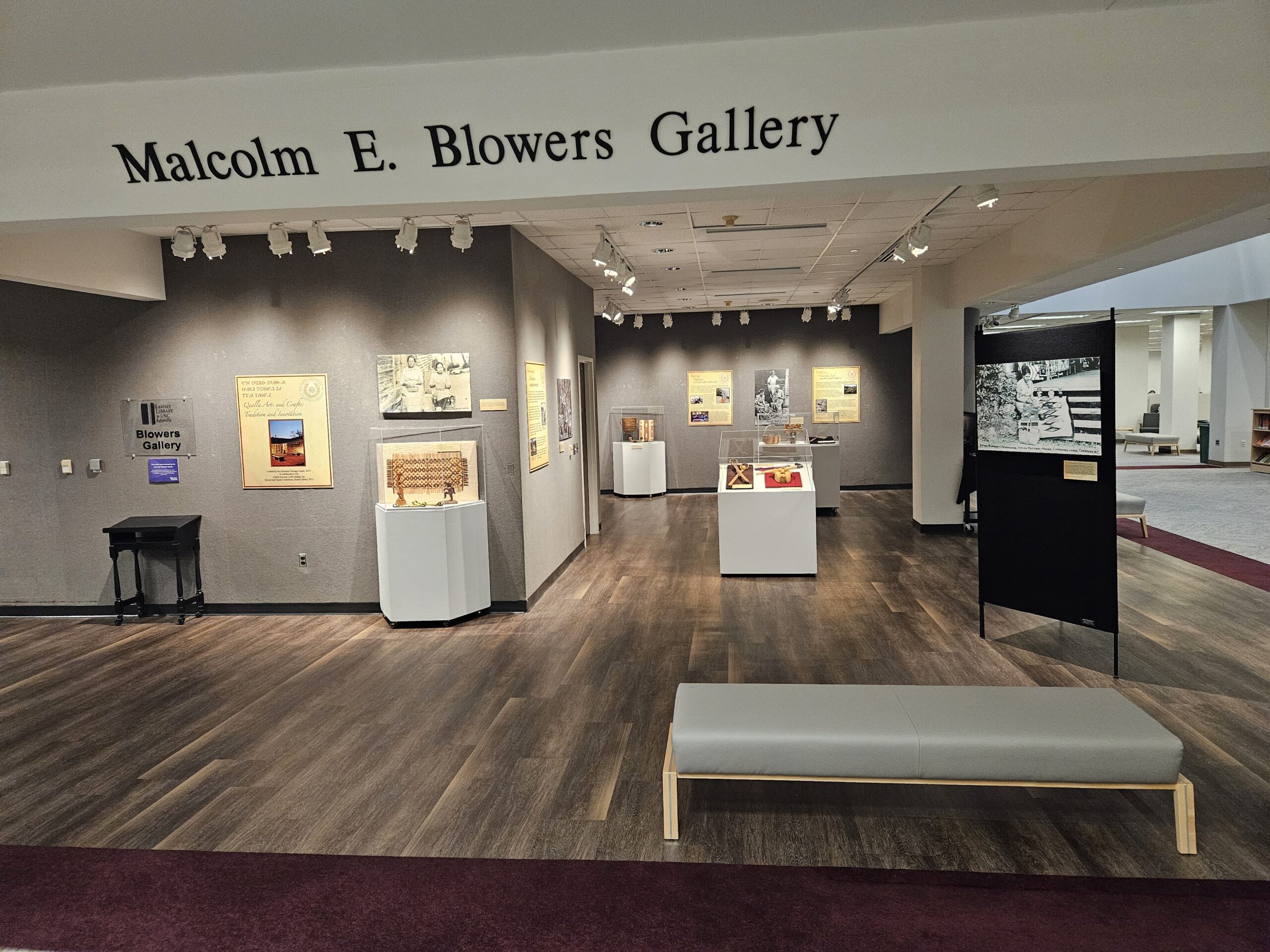 Qualla Crafts and Arts Mutual Exhibit in Blowers Gallery